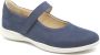 Hartjes 162.2102\20 65.00 Blauwe dames bandschoenen wijdte G - Thumbnail 3