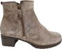 HARTJES Enkelboots Dames H Rits Booty Maat: 38 5 Materiaal: Suède Kleur: Taupe - Thumbnail 1