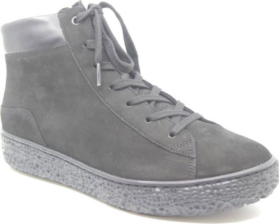 HARTJES Hoge Sneakers Dames Nub Mid Sneaker Maat: 41 Materiaal: Suède Kleur: Zwart