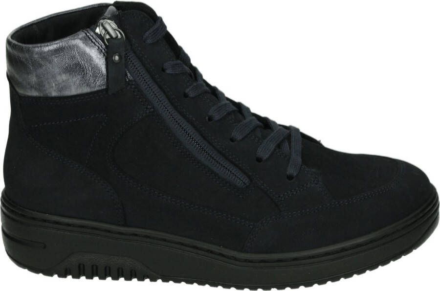 Hartjes 172.1707 21 VeterlaarzenHoge sneakersDames veterschoenenHalf-hoge schoenen Blauw