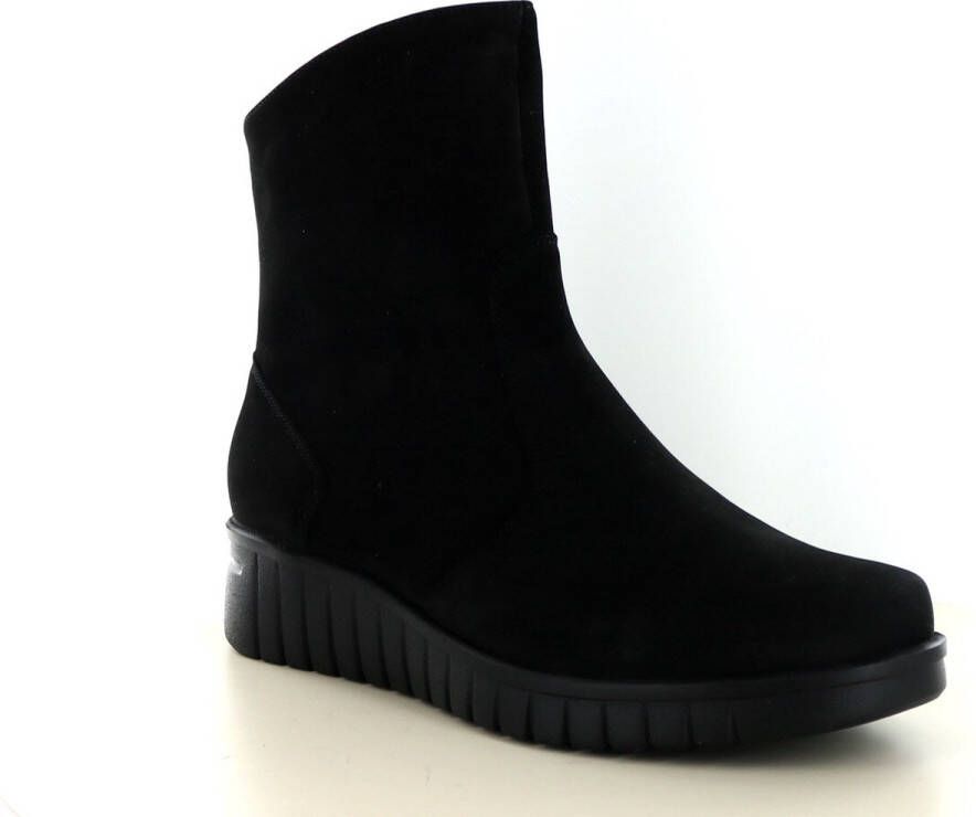 HARTJES Enkelboots Dames Nub H Booty Maat: 41 Materiaal: Nubuck Kleur: Zwart