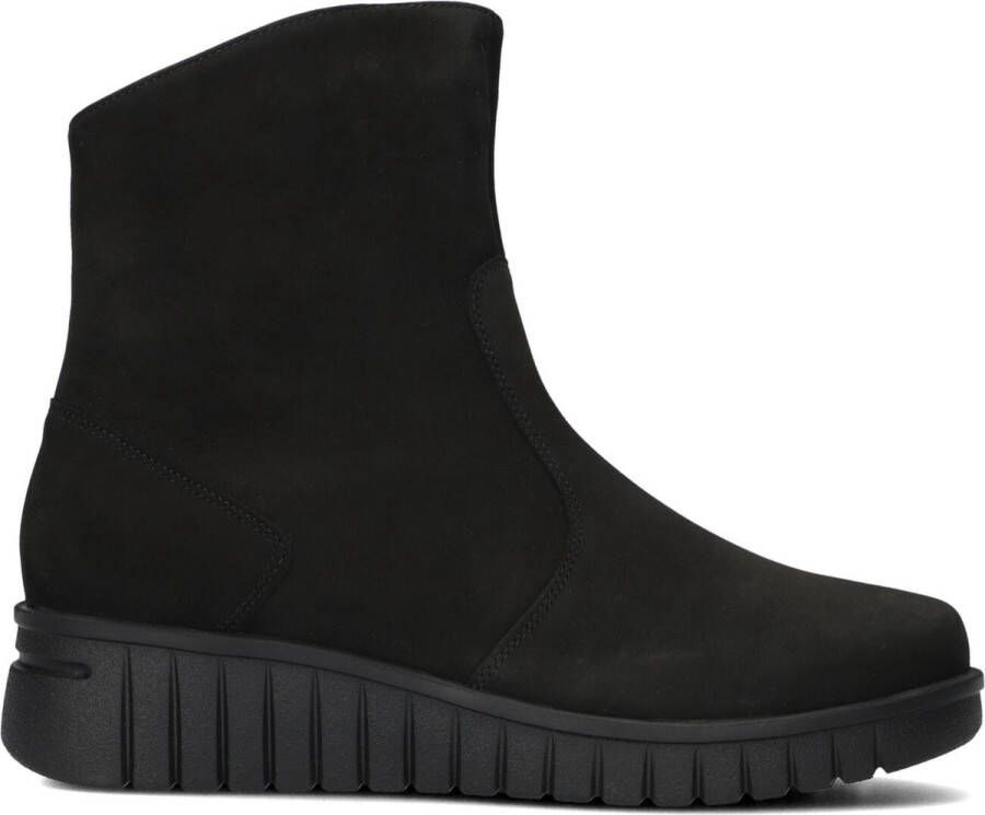 HARTJES Enkelboots Dames Nub H Booty Maat: 37 5 Materiaal: Nubuck Kleur: Zwart