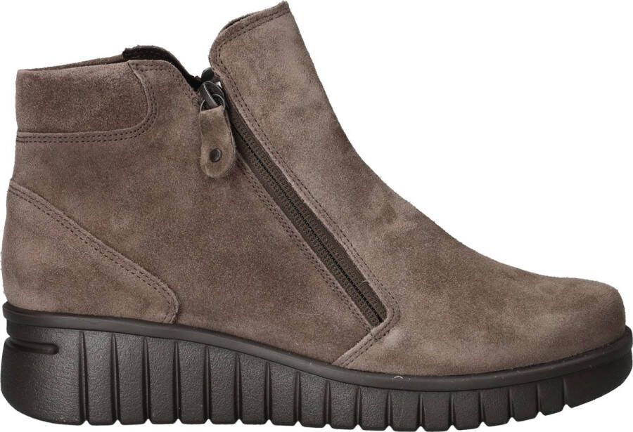 HARTJES Enkelboots Dames Sue Rits H Booty Maat: 42 Materiaal: Suède Kleur: Taupe