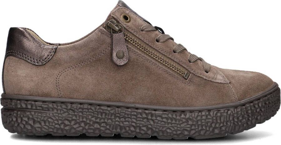 HARTJES Sneakers Combi Met Hiel Suede H Ls Sneaker Maat: 42 Materiaal: Suède Kleur: Taupe