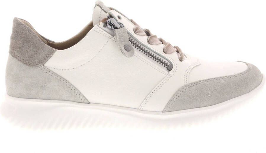 Hartjes 162.1144 162.1144 31 32.32 Beige combi sneaker met rits wijdte G