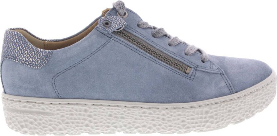 HARTJES Lage Sneakers Dames 162.1401 Maat: 37 5 Materiaal: Suède Kleur: Blauw