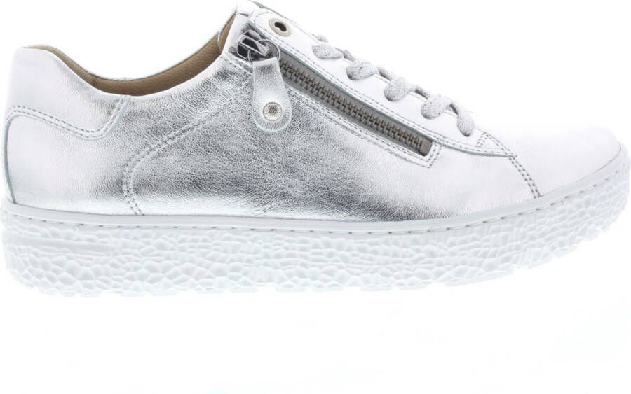 HARTJES Lage Sneakers Dames 162.1402 Maat: 43 Materiaal: Leer Kleur: Zilver