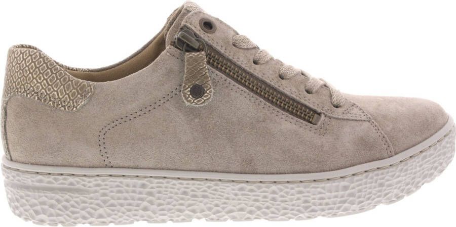 Hartjes Sneakers Dames Lage sneakers Damesschoenen Suède 162.1401 Taupe