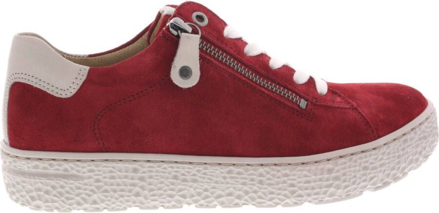 HARTJES Lage Sneakers Dames Phil Maat: 42 5 Materiaal: Suède Kleur: Rood