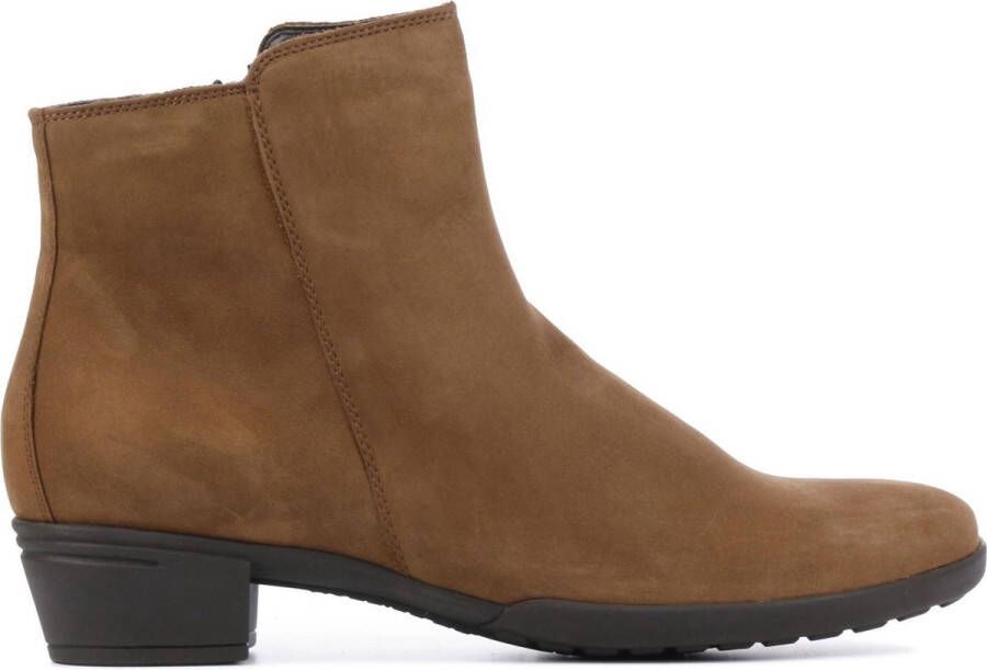 HARTJES Enkellaarsjes Dames 172.0197 Maat: 39 Materiaal: Nubuck Kleur: Cognac