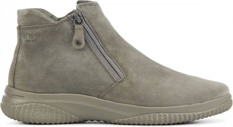 Hartjes Enkellaarsjes Dames Laarzen Damesschoenen Nubuck 172.1803 Taupe