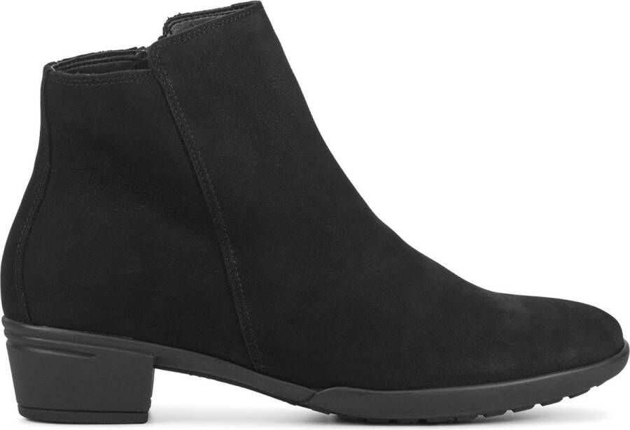 HARTJES Enkellaarsjes Dames 172.0197 Maat: 37 5 Materiaal: Nubuck Kleur: Zwart