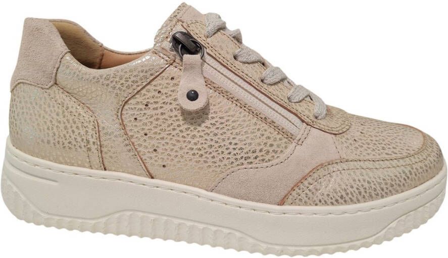 Hartjes Lage Dames Sneakers Beige