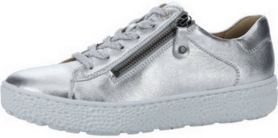 HARTJES Lage Sneakers Dames 162.1402 Maat: 43 Materiaal: Leer Kleur: Zilver