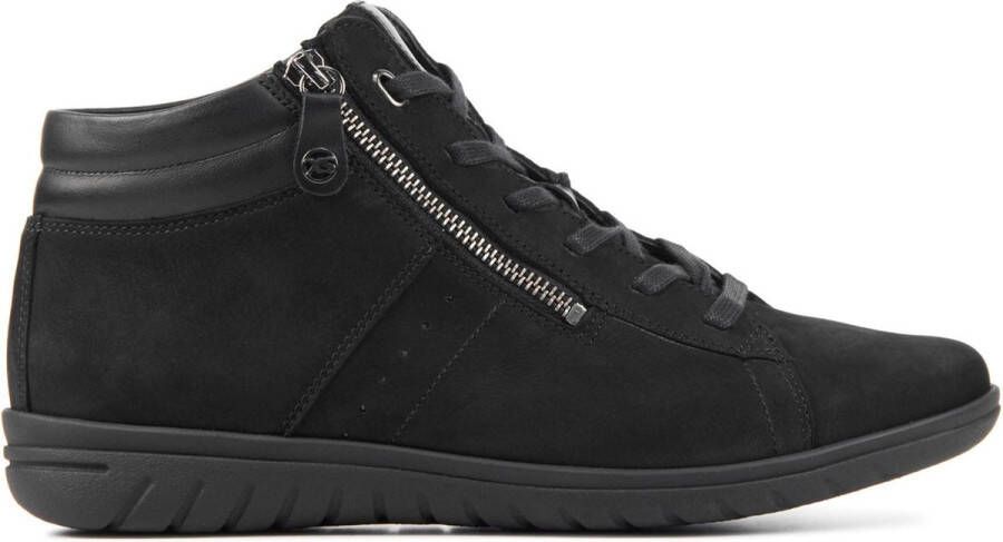 HARTJES Hoge Sneakers Dames 172.0836 Maat: 39 Materiaal: Nubuck Kleur: Zwart