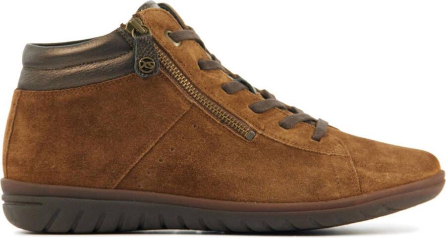 Hartjes Sneakers Dames Hoge sneakers Damesschoenen Suède 1720835 Cognac