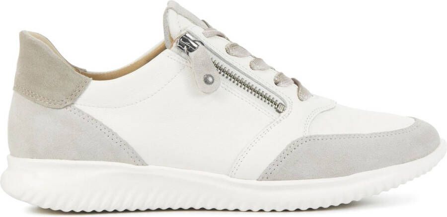 Hartjes Sneakers Dames Lage sneakers Damesschoenen Leer 162.1144 Breeze Beige combi +