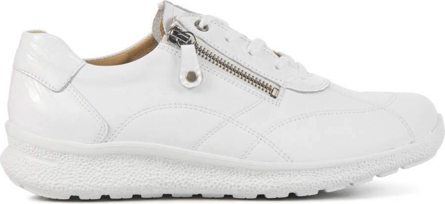 HARTJES Lage Sneakers Dames 162.1602 Rap Maat: 37 5 Materiaal: Leer Kleur: Wit