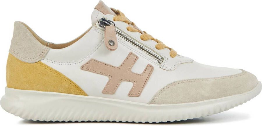 Hartjes Sneakers Dames Lage sneakers Damesschoenen Suède 162.1142 Beige combi