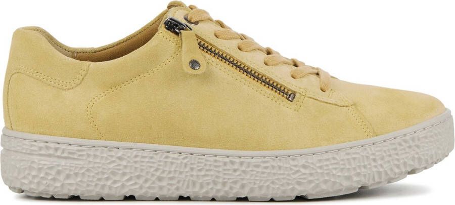 HARTJES Lage Sneakers Dames 162.1401 Maat: 40 Materiaal: Suède Kleur: Geel