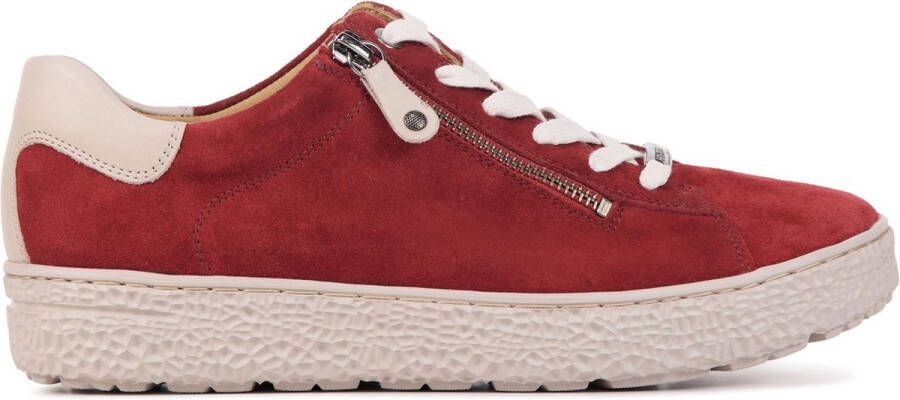 HARTJES Lage Sneakers Dames 162.1401 Maat: 37 Materiaal: Suède Kleur: Rood