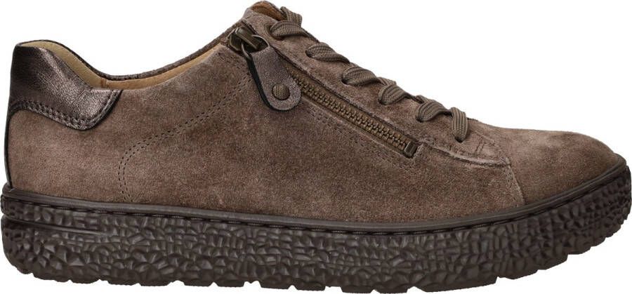 HARTJES Sneakers Combi Met Hiel Suede H Ls Sneaker Maat: 37 Materiaal: Suède Kleur: Taupe