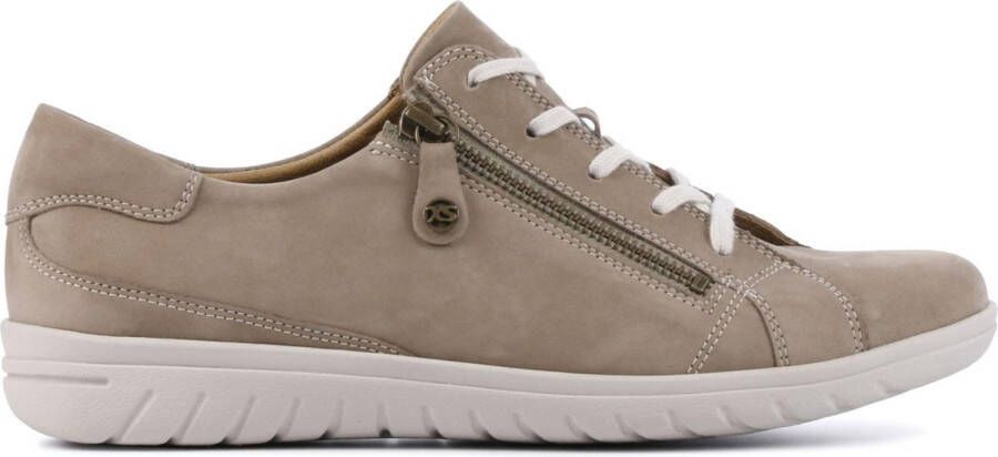 Hartjes Vrouwen Nubuck Lage sneakers Damesschoenen 88362 Taupe - Foto 1