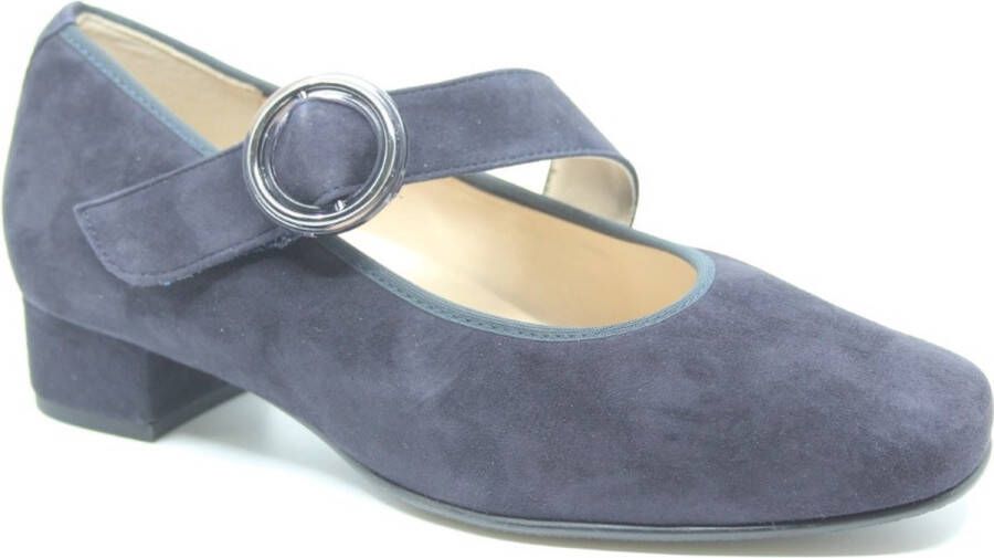 Hassi-A Hassia 3-302458-3000 Blauwe bandschoenen pumps wijdte K