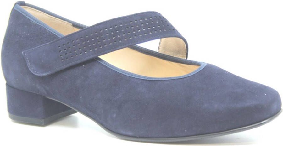 Hassi-A Hassia 7-302454-3200 Blauwe brede bandschoenen