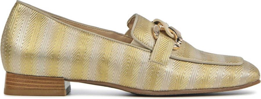 Hassi-A Hassia Instappers Dames Instapschoenen Damesschoenen Canvas 300848 Goud