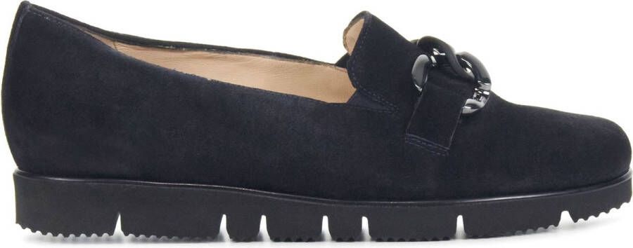 Hassi-A Hassia Instappers Dames Instapschoenen Damesschoenen Suède 301537 Blauw