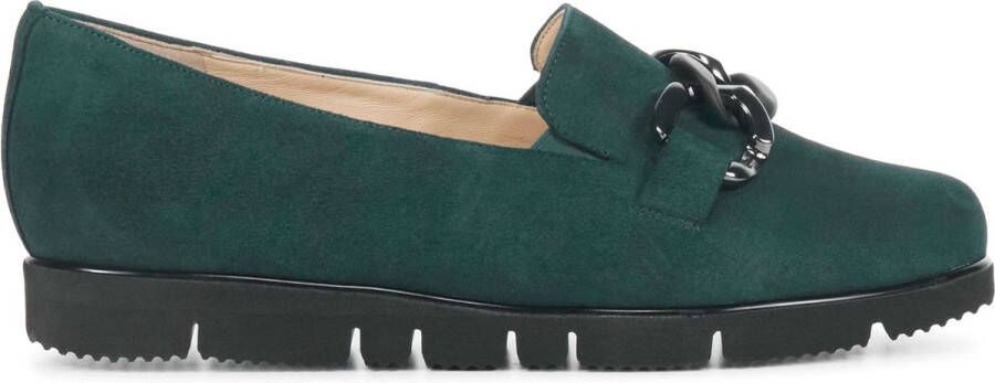 Hassi-A Hassia Instappers Dames Instapschoenen Damesschoenen Suède 301537 Groen +