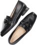 HASSIA Zwarte Leren Loafers met Kettingdetail Black Dames - Thumbnail 2