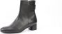 Hassi-A Hassia Siena Enkellaarsjes Enkelboots met rits Dames Zwart - Thumbnail 6