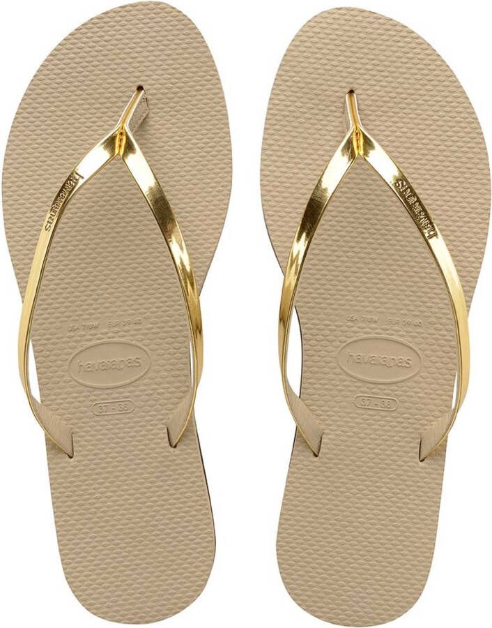 Havaianas Teenslippers in metallic look model 'You Metallic'