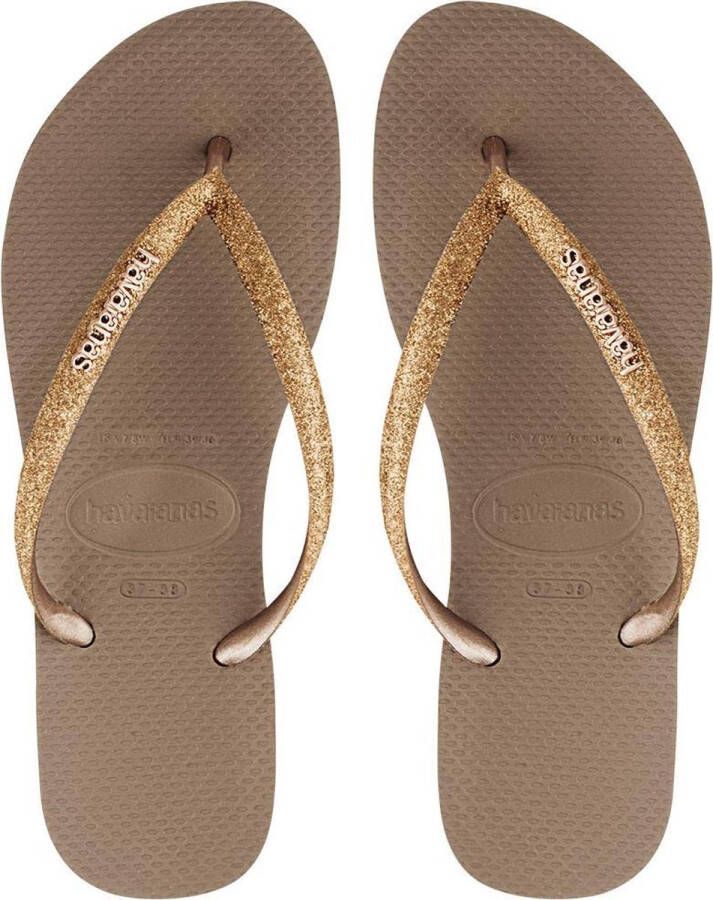 Havaianas Kinderslippers Slim Shiny Bruin Unisex