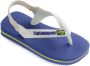 Havaianas Baby Brasil Logo II Slippers Marine Blue - Thumbnail 1