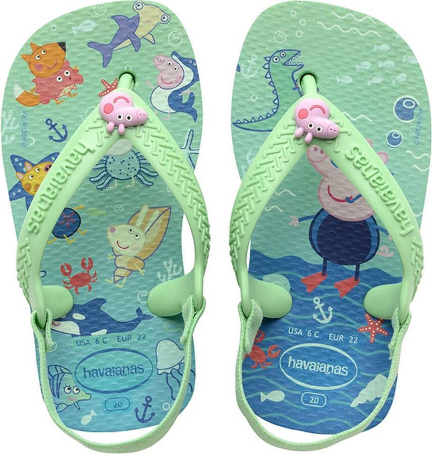 Havaianas Peppa Pig Logo Flip Flops Infant Kind - Foto 1