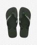 Havaianas Brasil Logo | Green Olive Groen Rubber Teenslippers Unisex - Thumbnail 10