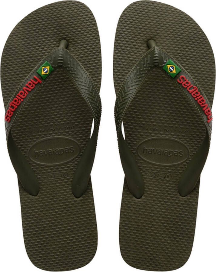 Havaianas Groene Brasil Logo Kids Teenslippers - Foto 2