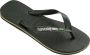 HAVAIANAS Teenslippers Heren Brasil Logo Maat: 39 40 Materiaal: Rubber Kleur: Groen - Thumbnail 2