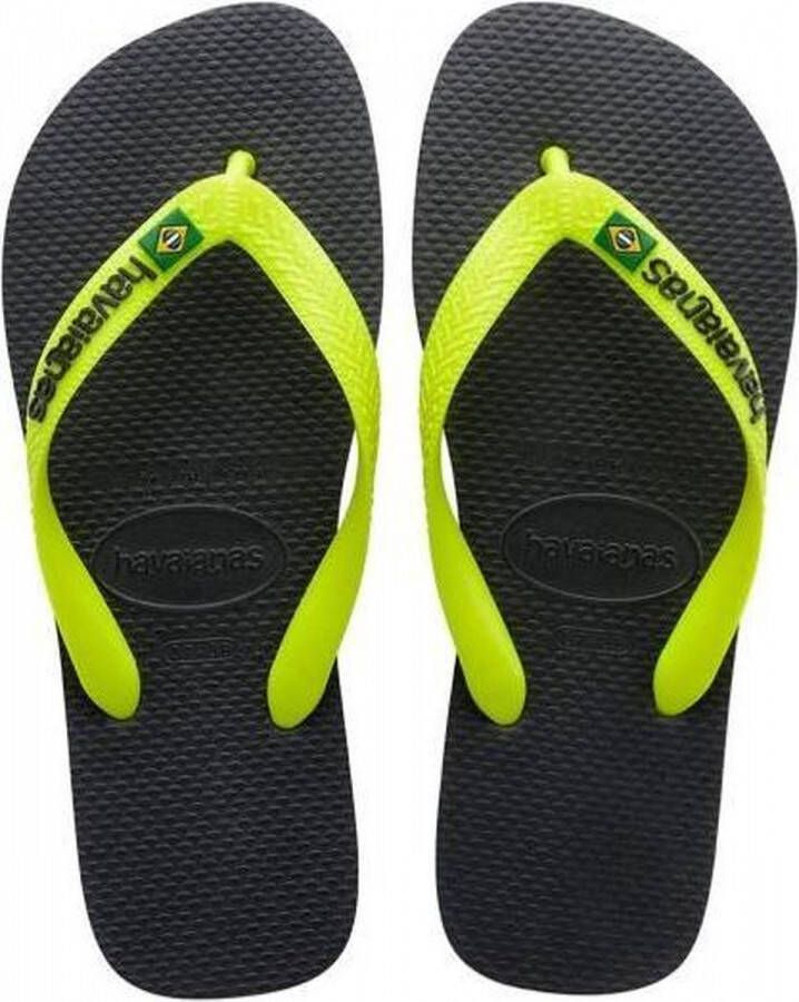 Havaianas Brasil Logo Unisex Slippers New Graphite