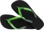 Havaianas BRASIL MIX Zwart Groen Unisex Slippers - Thumbnail 2