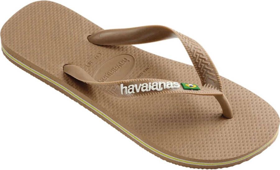 Havaianas Teenslippers Brasil Logo zomerschoen slippers poolslides met logo-opschrift