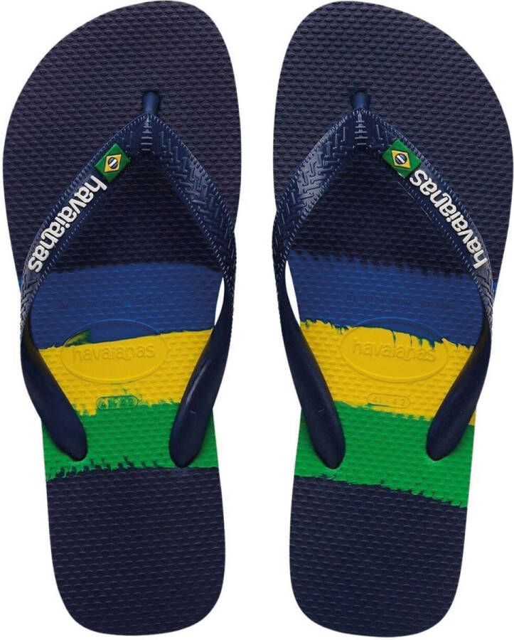 Havaianas Brasil Tech Unisex Slippers Donkerblauw