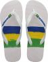 Havaianas Brasil Tech Unisex Slippers Wit - Thumbnail 1