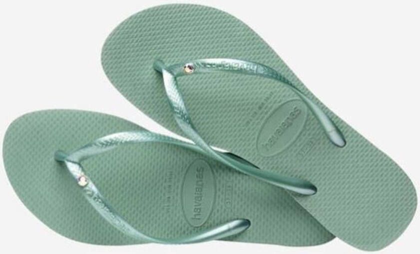 Havaianas Dames Slim Chrystal II Clay GROEN