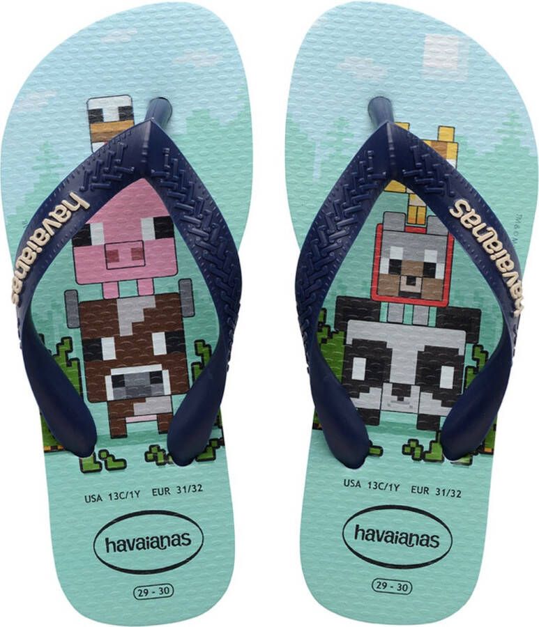 Havaianas Kids minecraft lavender blue lichtblauw