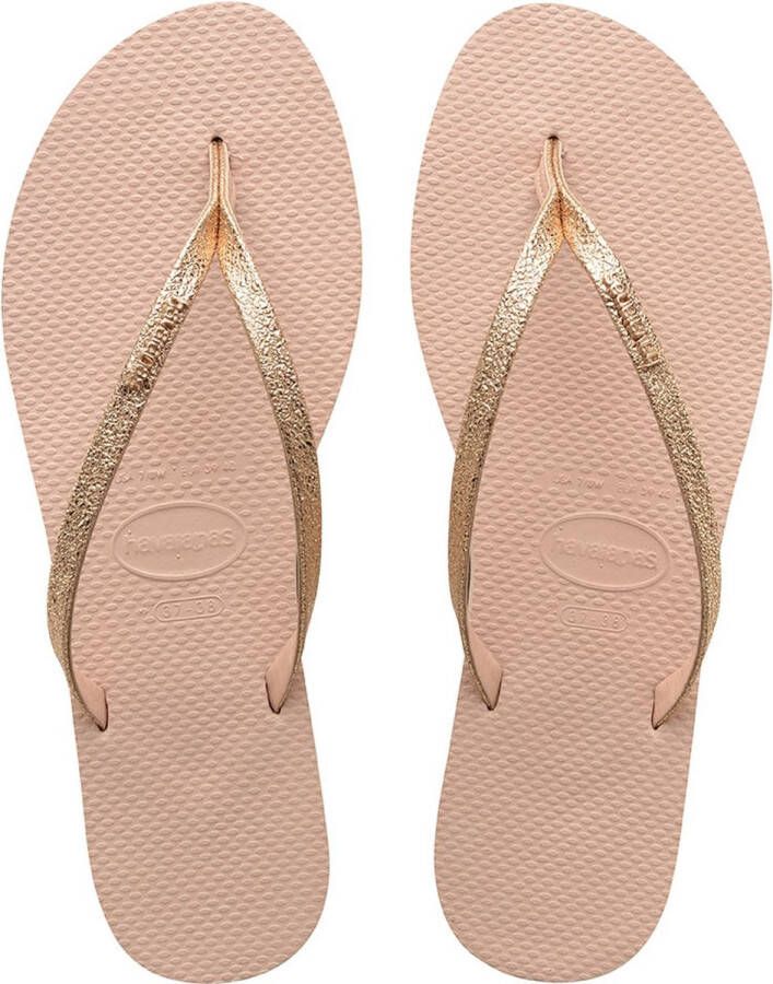 Havaianas Teenslippers in metallic look model 'You Shine'