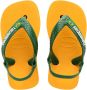 Havaianas Baby Brasil Logo II teenslippers met hielbandje geel groen Jongens Rubber 25 26 - Thumbnail 1